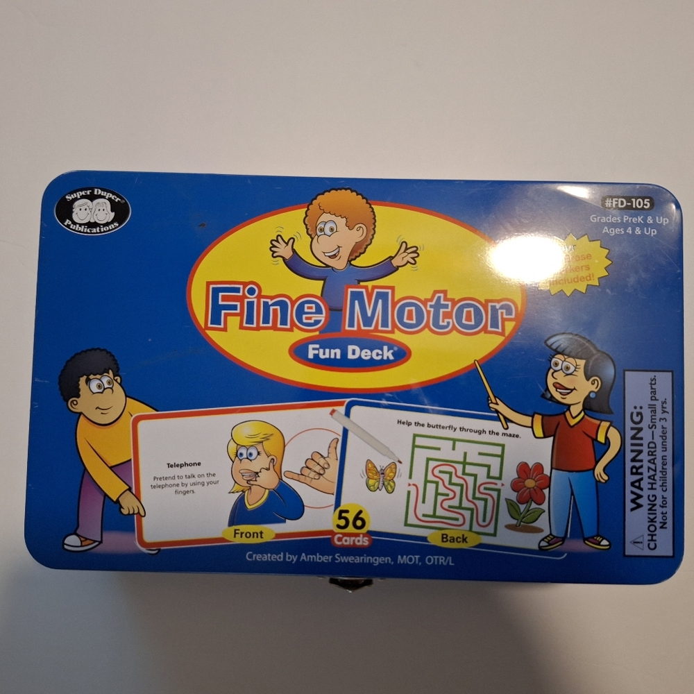 Super Duper Publications Fine Motor Fun Deck®Hand Exercises and Prewriti…